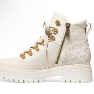 Michael Kors Dempsey Cream Boots